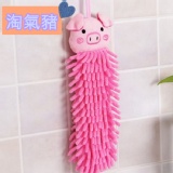 卡通快乾擦手掛巾(淘氣豬)