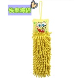 卡通快乾擦手掛巾(快樂海綿)