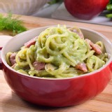 【PONO波妹方便麵】青醬培根義大利麵 特價：$45