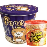 卡滋vs.白爛貓爆米花-海鹽焦糖口味(藍色版)+卡滋爆米花-巧達起士鹹(桶裝)