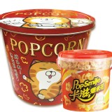 卡滋vs.白爛貓爆米花-雙拼口味(紅色版)+卡滋爆米花-美式焦糖牛奶(桶裝)