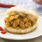 【紅龍】椒麻雞丁米堡*3顆 特價：$126