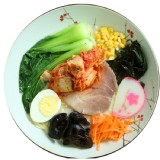 【明治麵屋】A7泡菜叉燒豚骨拉麵-微辣 特價：$70