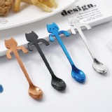 【DIDA】杯緣子貓咪手柄可掛式304不鏽鋼攪拌湯匙(短款) 特價：$59