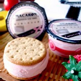 草莓馬卡龍冰餅 特價：$20