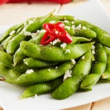 【鬍鬚林】蒜味毛豆(真空袋包裝) 特價：$45