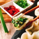 【八口田手工捏花水餃】韭菜豬肉