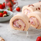 【小山甜點市集】法國草莓瑞士捲 特價：$249