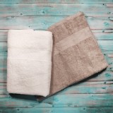 來福牌蓬鬆紗竹編緞條浴巾 限量