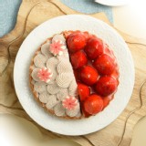 【草莓季限定】【亞尼克】鮮莓芋花園雙享派6吋 特價：$581