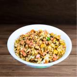 新品【搗蛋菇】三杯素火腿炒飯