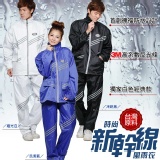 一起久久新幹線時尚風套裝雨衣雙人組合價 特價：$1799