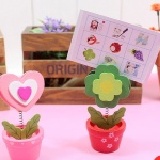 可愛小花木制留言夾 名片夾 【60091】 特價：$20