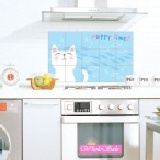 廚房專用防油貼紙~快樂貓咪 牆貼【20401】 特價：$45