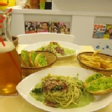 義大利麵套餐（包含飲品、濃湯、香蒜麵包）99元 特價：$99