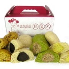 綜合組合E：原味奶酥（3顆）+ 抹茶紅豆奶酥（3顆）+ 芝麻奶酥（3顆）+ 養生堅果（3顆）