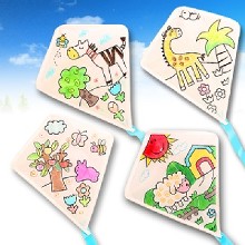 [大合購] Conalife ✿ 兒童DIY手繪菱形飄飄風箏 ~