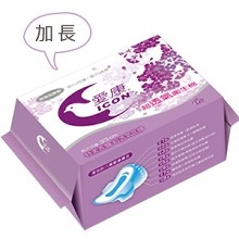 愛康天然環保抗菌衛生棉 - 加長(33cm/6片)