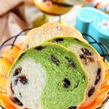 日月戀(湯種抹茶吐司+湯種牛奶吐司+黑糖麻吉)