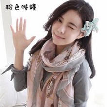[大合購] 韓版圖騰巴厘紗絲巾 ➤ 遮陽 空調披肩 萬用一把罩