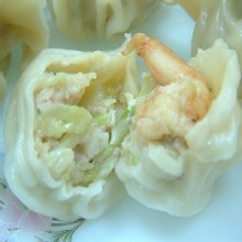 蝦仁高麗菜雞肉水餃