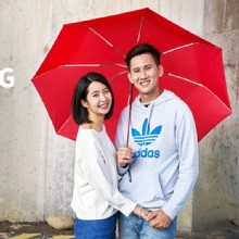 [大合購] 雙龍牌 54吋防風樹脂運動傘 ☂ 只要255元