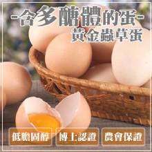 [大合購] 黃金蟲草蛋＊農業生技大突破，低膽固醇更健康