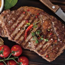 【勝崎生鮮】美國安格斯比臉大雪花沙朗牛排