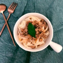 [大合購]阿貴的肉❖經典打拋拌麵 露營 外宿 方便料理