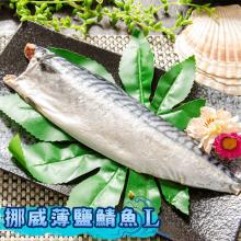 [大合購] 鮮綠生活 ❖ 超厚肥美的挪威薄鹽鯖魚