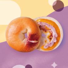 【查理布朗烘焙】芋泥金莎貝果-奶蛋素(BO004)