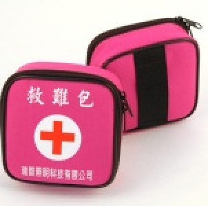 地震避難包-簡易型(粉)