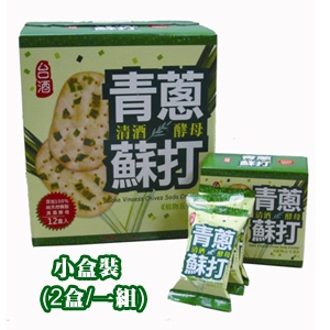 台酒清酒酵母青蔥蘇打（小盒裝X2入） 台酒糕餅類銷售前5名的商品 特價：$67