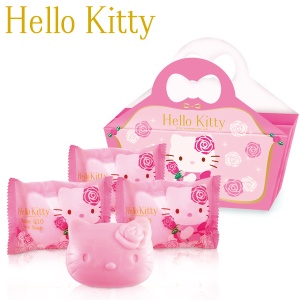 Hello Kitty薔薇Q10造型3入皂禮盒一盒