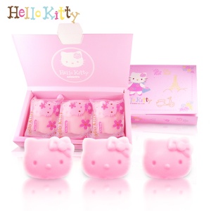 Hello Kitty櫻花造形3入皂禮盒一盒