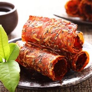 杏仁芝麻肉乾捲