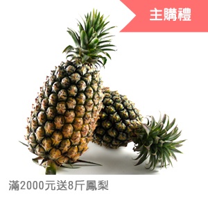 [主購禮] 滿2000元再多送8斤鳳梨