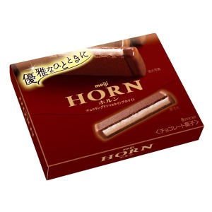 明治Horn巧克力餅乾-白巧克力內餡 10盒入