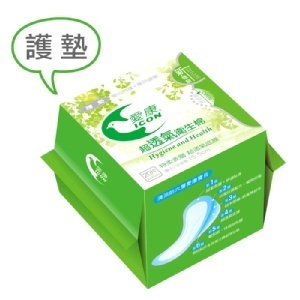 愛康天然環保抗菌衛生棉 - 護墊(15.5cm/20片)