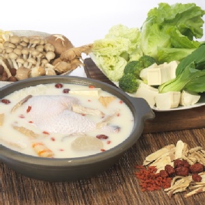 家藏養生-煲肚鍋底組(內含在地黑毛豬肚片)