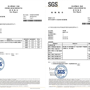 SGS檢驗證書