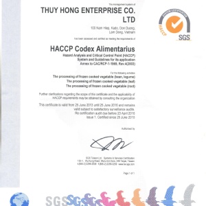 HACCP工廠證書