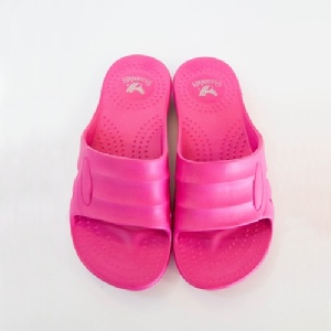 【2014轟動新款!台灣製】EVA室內室外浴室沙灘萬用拖鞋-桃紅