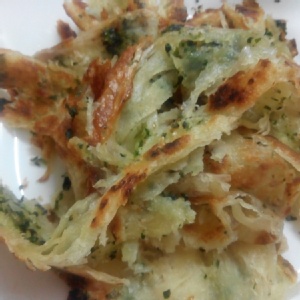 好吃素食薺菜抓餅