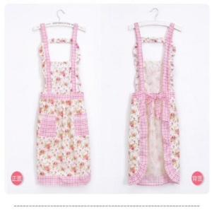 鄉村風公主帆布圍裙(3色可選)