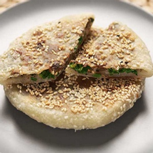 (蔥阿伯)黃金香蔥芝麻鍋餅-5片