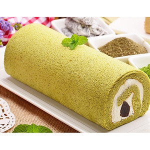 抹茶碧螺春卷蛋糕