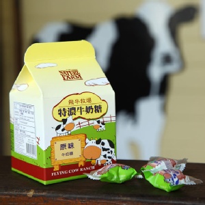 【飛牛牧場．牛奶生活館．特濃牛奶糖】甜而不膩的糖果甜心品味(奶素)