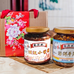 雙醬禮盒組(海鮮干貝醬+小管醬各1罐)