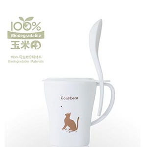 無毒健康環保500ML方圓杯(咖啡貓)